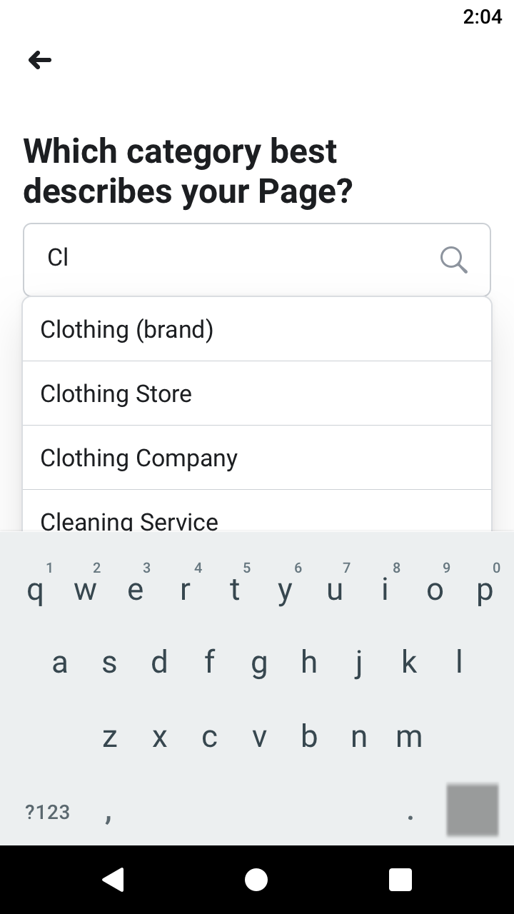 Category selection, continued